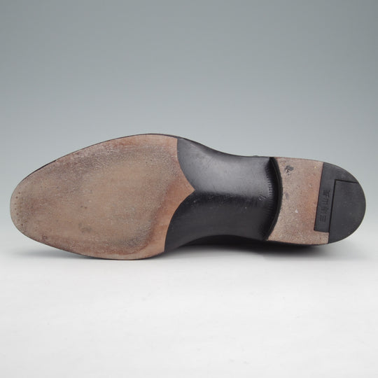 極美品★三陽山長 SIZE 7【定価￥137,500-★匠弦六郎/フレキシブルグッドイヤーウェルト製法】R2010Eラスト/黒/Sanyo Yamacho★n952