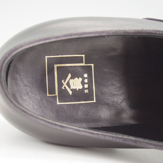 極美品★三陽山長 SIZE 7【定価￥137,500-★匠弦六郎/フレキシブルグッドイヤーウェルト製法】R2010Eラスト/黒/Sanyo Yamacho★n952