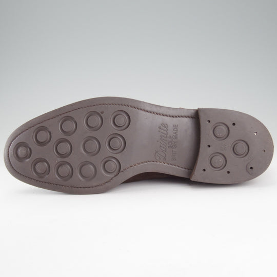 ★エドワードグリーン 7.5E【現行定価￥324,500-★DOVER/ドーバー/32ラスト】スキンステッチ/Uチップ/スエード/濃茶/EDWARD GREEN★p032