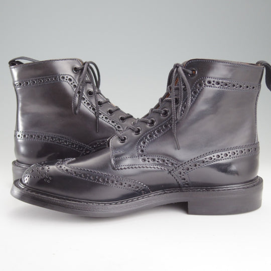 未使用★トリッカーズ SIZE 8【現行定価17万円以上★コードバン仕様/MALTON/濃紺～ほぼ黒】モールトン/カントリーブーツ/Tricker's★p033