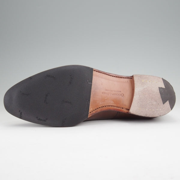 極上★クロケット&ジョーンズ 7.5E【現行定価10万円以上★KENT/ケント/341ラスト】ストレートチップ/カーフ/濃茶/Crockett&Jones★m949
