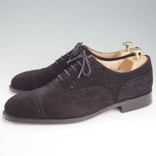 極美品★チャーチ 80F/UK8【定価￥203,500-★ディプロマット/DIPLOMAT】173ラスト/スエード/黒/メンズ/Church's★p034