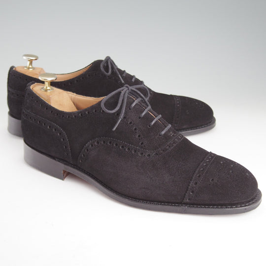 極美品★チャーチ 80F/UK8【定価￥203,500-★ディプロマット/DIPLOMAT】173ラスト/スエード/黒/メンズ/Church's★p034