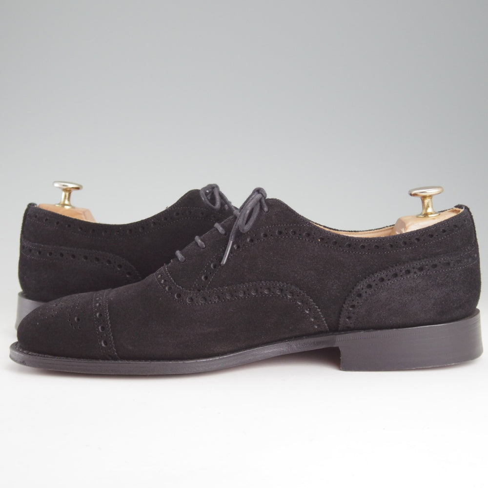 極美品★チャーチ 80F/UK8【定価￥203,500-★ディプロマット/DIPLOMAT】173ラスト/スエード/黒/メンズ/Church's★p034