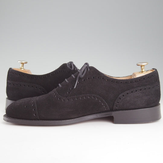 極美品★チャーチ 80F/UK8【定価￥203,500-★ディプロマット/DIPLOMAT】173ラスト/スエード/黒/メンズ/Church's★p034