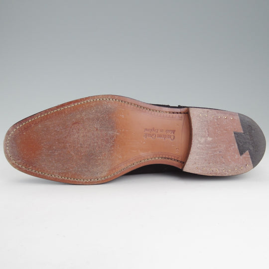 極美品★チャーチ 80F/UK8【定価￥203,500-★ディプロマット/DIPLOMAT】173ラスト/スエード/黒/メンズ/Church's★p034