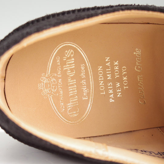 極美品★チャーチ 80F/UK8【定価￥203,500-★ディプロマット/DIPLOMAT】173ラスト/スエード/黒/メンズ/Church's★p034