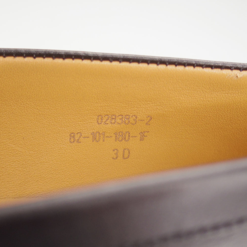 未使用★J.M.ウエストン(レディース) 3D【定価￥165,000-★コインローファー/180】82ラスト/カーフ/黒/Weston/ウェストン★o479