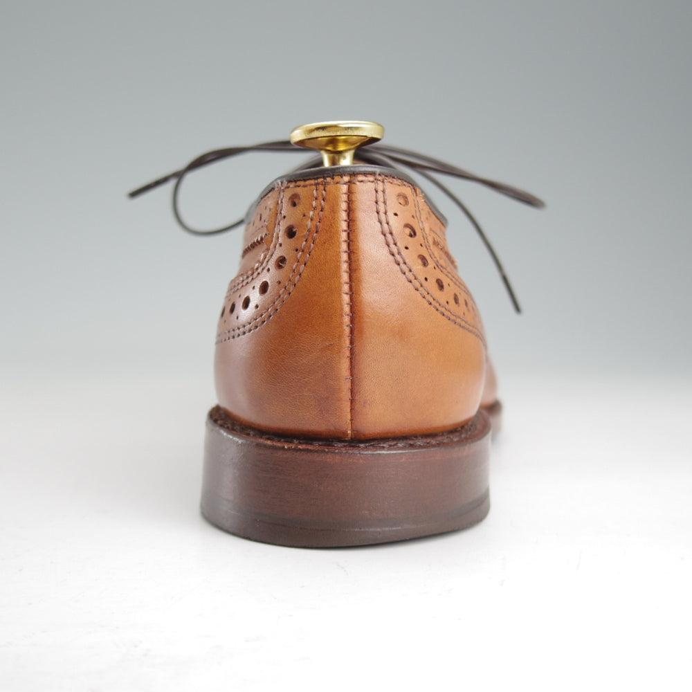 極上★(米)アレンエドモンズ 5.5E【現行定価￥132,000-★STRAND/ストランド】セミブローグ/カーフ/WALNUT/茶/メンズ/ALLEN EDMONDS★p036