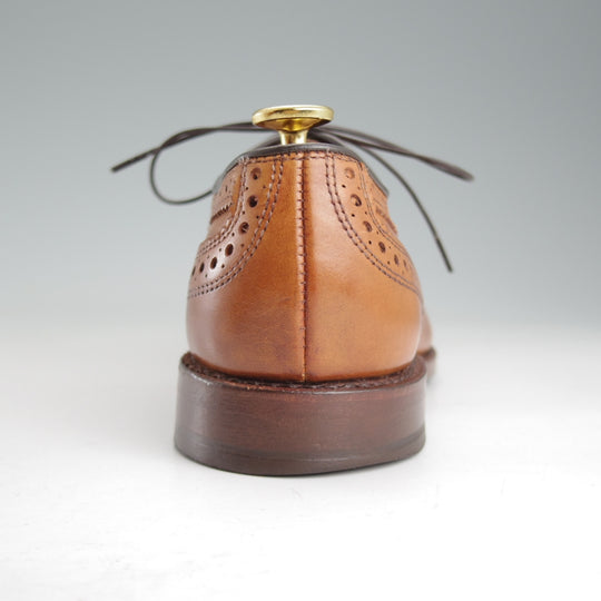 極上★(米)アレンエドモンズ 5.5E【現行定価￥132,000-★STRAND/ストランド】セミブローグ/カーフ/WALNUT/茶/メンズ/ALLEN EDMONDS★p036