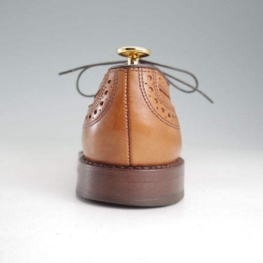 極上★(米)アレンエドモンズ 5.5E【現行定価￥132,000-★STRAND/ストランド】セミブローグ/カーフ/WALNUT/茶/メンズ/ALLEN EDMONDS★p036