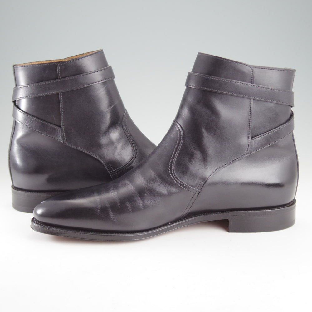 極美品★ジョンロブ 7.5E【同系モデル定価￥398,200-★JODHPUR 2/ジョッパーブーツ】7000Bラスト/ミュージアムカーフ/黒/JOHN LOBB★o480