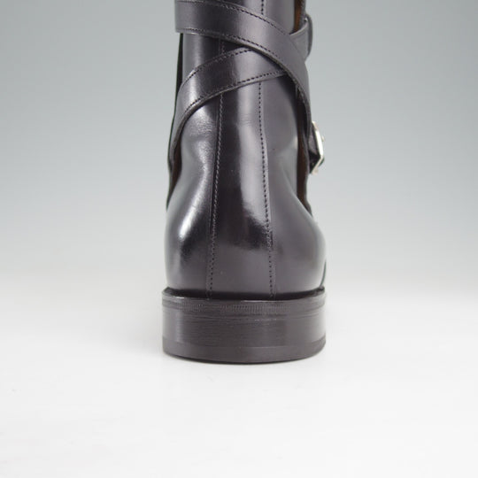 極美品★ジョンロブ 7.5E【同系モデル定価￥398,200-★JODHPUR 2/ジョッパーブーツ】7000Bラスト/ミュージアムカーフ/黒/JOHN LOBB★o480