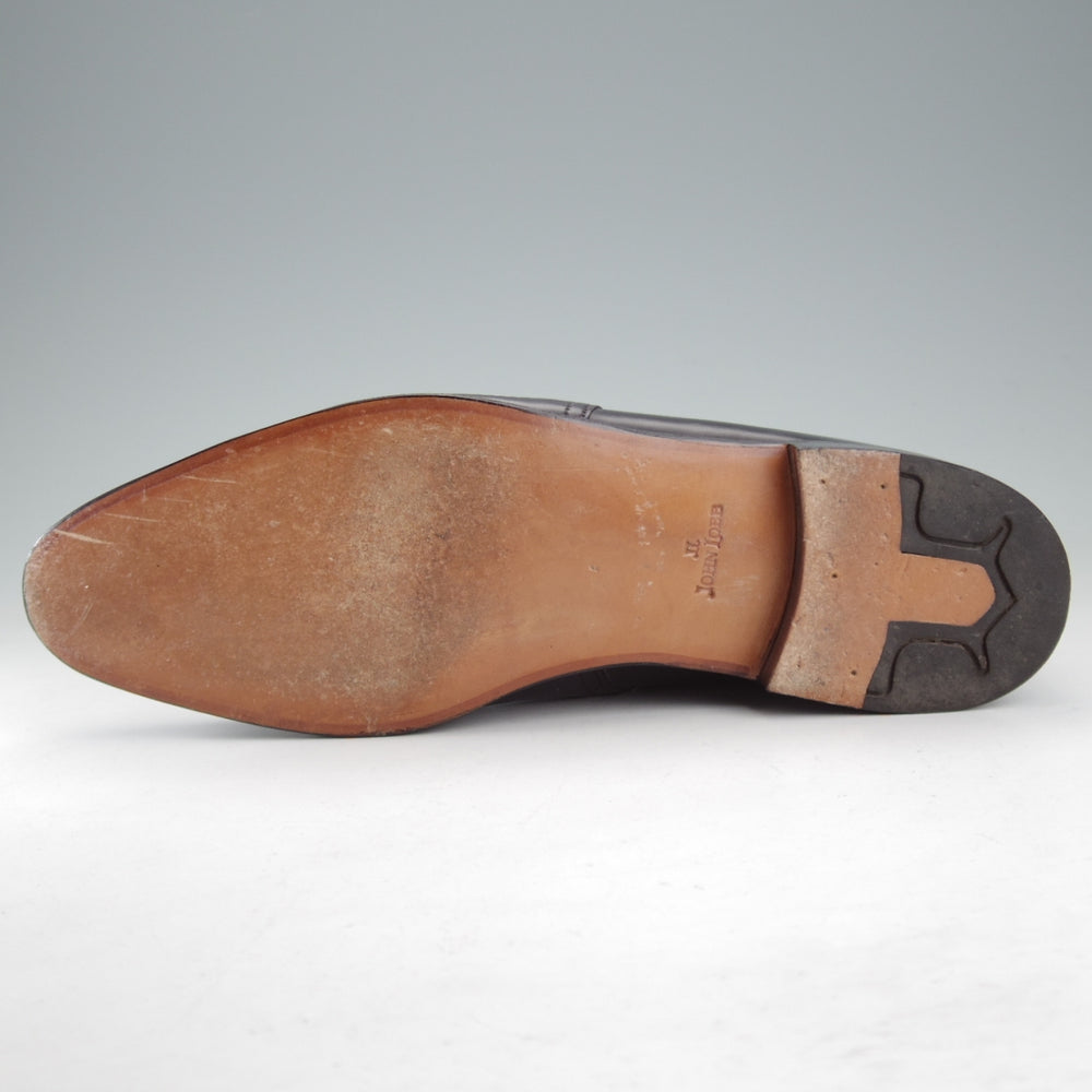 極美品★ジョンロブ 7.5E【同系モデル定価￥398,200-★JODHPUR 2/ジョッパーブーツ】7000Bラスト/ミュージアムカーフ/黒/JOHN LOBB★o480