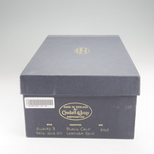 極上★クロケット&ジョーンズ 6.5E【定価￥148,500-★AUDLEY 3/オードリー3】ハンドグレードライン/367ラスト/黒/Crockett&Jones★n460