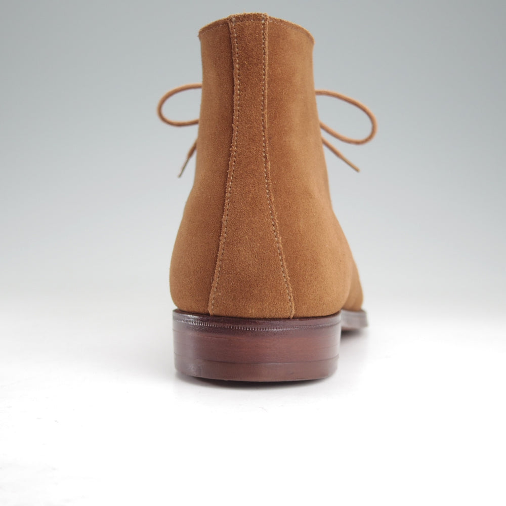 極美品★クロケット&ジョーンズ 9.5E【定価￥115,500-★チャッカブーツ/CHERTSEY】224ラスト/スエード/茶/Crockett&Jones★o482