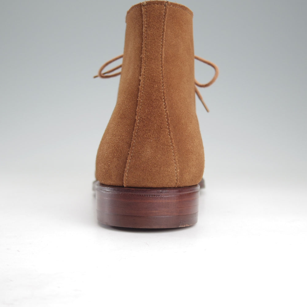極美品★クロケット&ジョーンズ 9.5E【定価￥115,500-★チャッカブーツ/CHERTSEY】224ラスト/スエード/茶/Crockett&Jones★o482