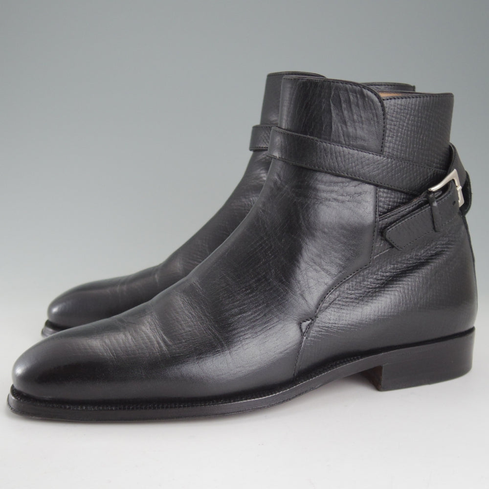 極上★(伊)エンツォ・ボナフェ SIZE 6【定価￥148,500-★ジョッパーブーツ/3930mod】773ラスト/アーリントン/黒/メンズ/Enzo Bonafe★p038