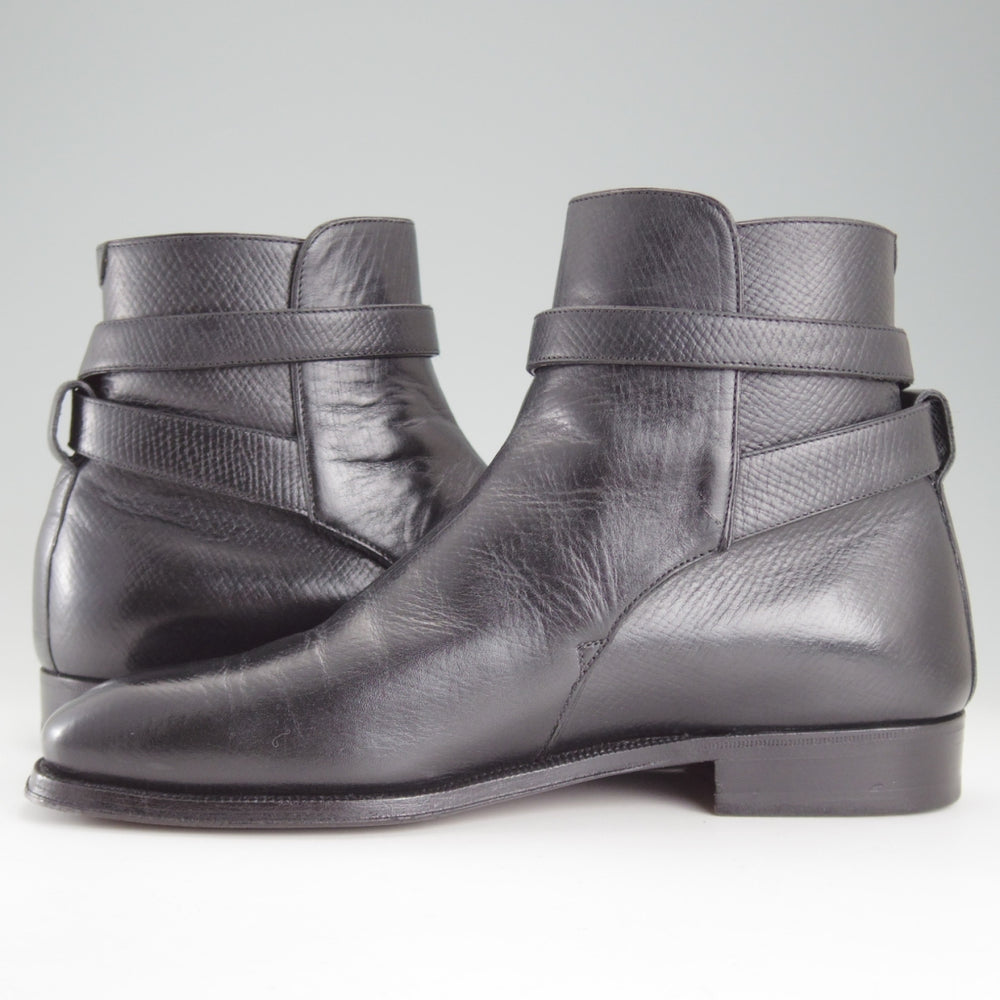 極上★(伊)エンツォ・ボナフェ SIZE 6【定価￥148,500-★ジョッパーブーツ/3930mod】773ラスト/アーリントン/黒/メンズ/Enzo Bonafe★p038