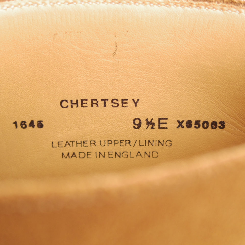 極美品★クロケット&ジョーンズ 9.5E【定価￥115,500-★チャッカブーツ/CHERTSEY】224ラスト/スエード/茶/Crockett&Jones★o482