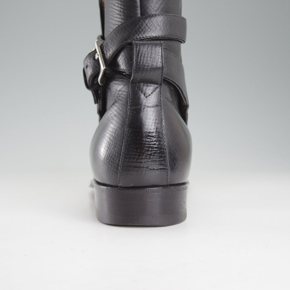極上★(伊)エンツォ・ボナフェ SIZE 6【定価￥148,500-★ジョッパーブーツ/3930mod】773ラスト/アーリントン/黒/メンズ/Enzo Bonafe★p038