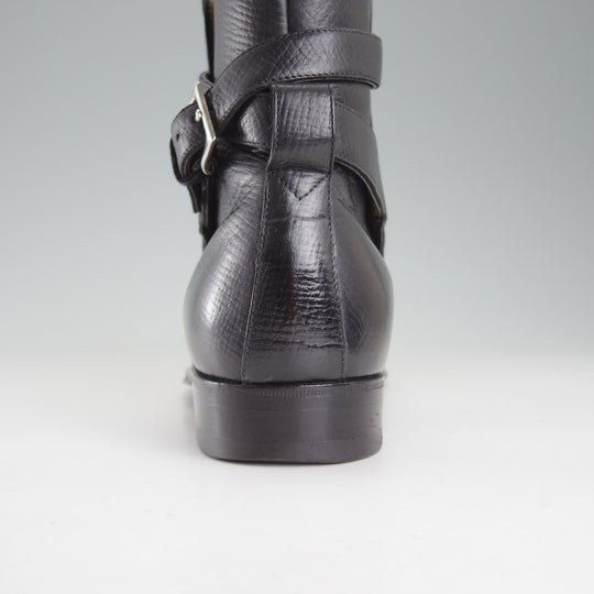 極上★(伊)エンツォ・ボナフェ SIZE 6【定価￥148,500-★ジョッパーブーツ/3930mod】773ラスト/アーリントン/黒/メンズ/Enzo Bonafe★p038