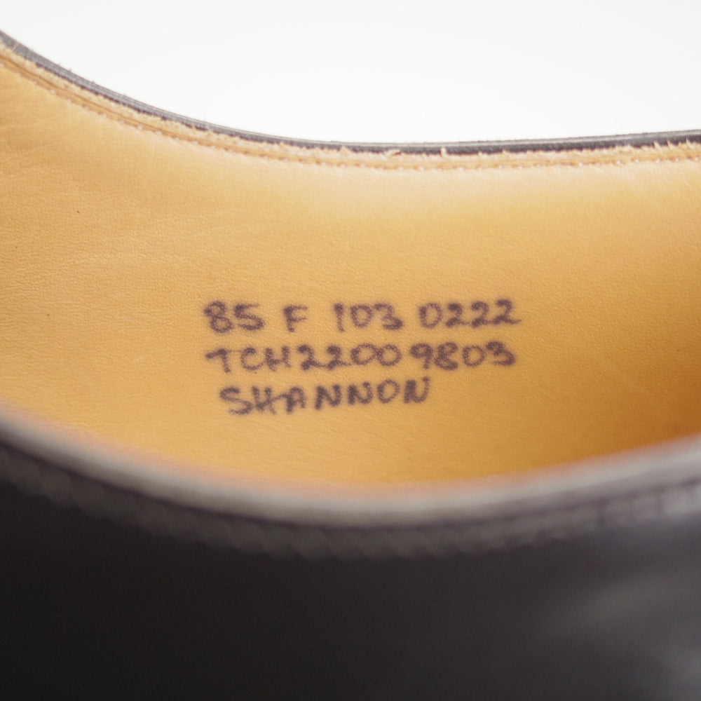 極上★チャーチ 85F/UK8.5【定価￥192,500-★SHANNON LW/シャノン】103ラスト/プレーントゥ/黒/メンズ/Church's★o483