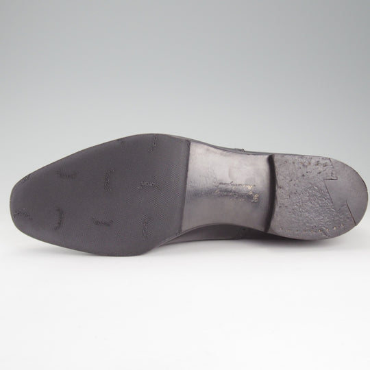 極美品★クロケット&ジョーンズ 9.5E【貴重★(英)ジョージクレバリー別注/JACK】サイドエラスティック/カーフ/黒/Crockett&Jones★p039