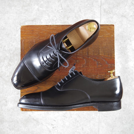 極美品★クロケット&ジョーンズ 5.5E【定価￥159,500-★AUDLEY/オードリー】ハンドグレードライン/337ラスト/黒/Crockett&Jones★n975