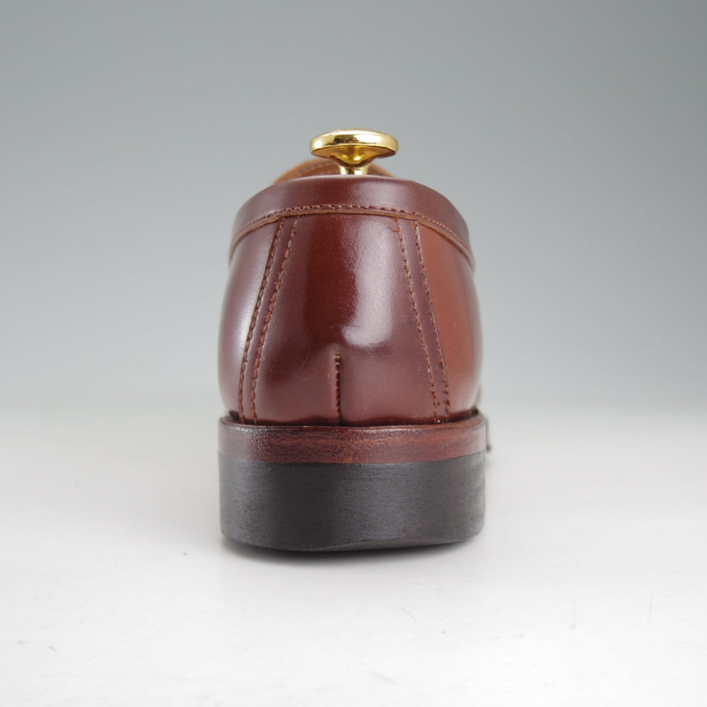 極上★Makers/メイカーズ SIZE 5.5【現行定価￥154,000-★#4(NO.4)コードバン仕様/(米)ホーウィン社/CDVN-01】Vチップローファー/茶★p042
