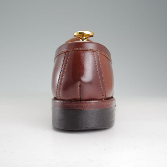 極上★Makers/メイカーズ SIZE 5.5【現行定価￥154,000-★#4(NO.4)コードバン仕様/(米)ホーウィン社/CDVN-01】Vチップローファー/茶★p042