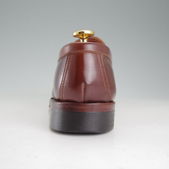 極上★Makers/メイカーズ SIZE 5.5【現行定価￥154,000-★#4(NO.4)コードバン仕様/(米)ホーウィン社/CDVN-01】Vチップローファー/茶★p042
