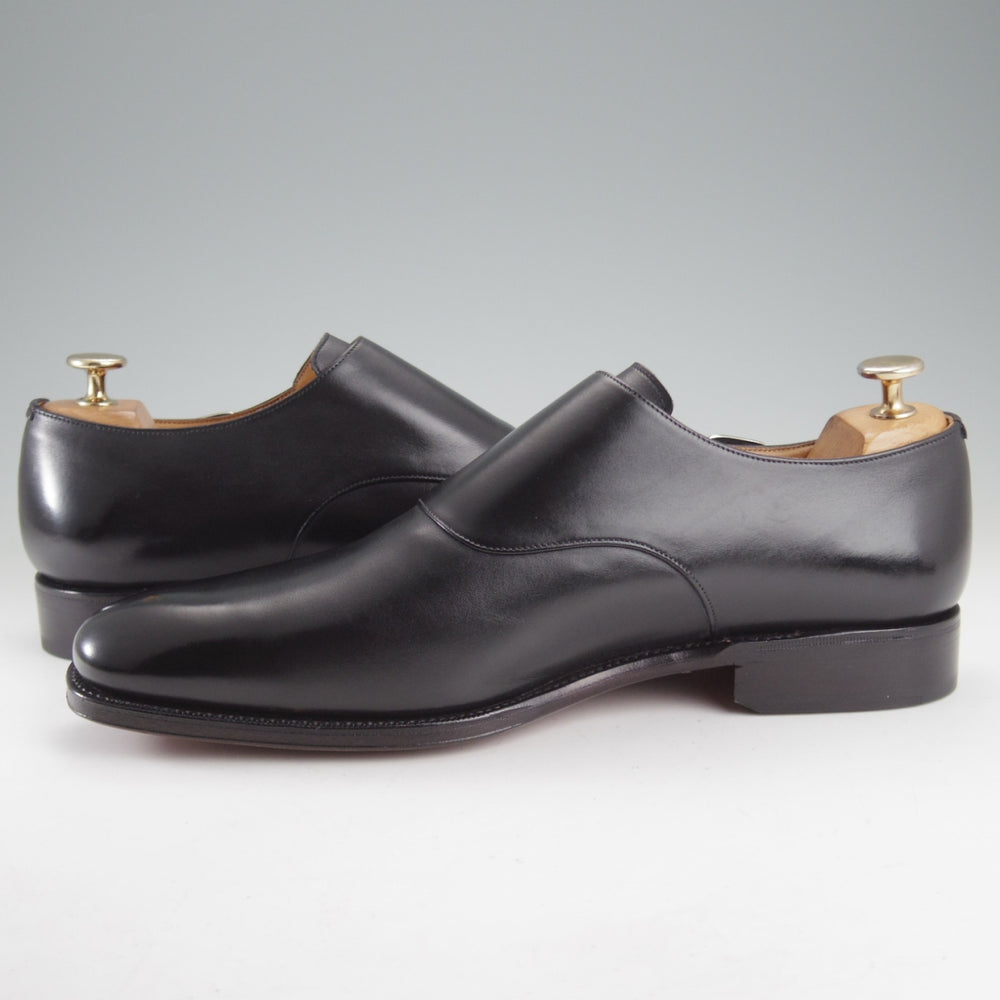 未使用★(スペイン製)MEERMIN/メルミン SIZE 8.5【グッドイヤーウェルテッド製法★サイドモンク】10043/カーフ/黒/メンズ★o487