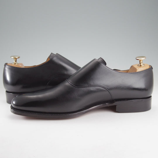 未使用★(スペイン製)MEERMIN/メルミン SIZE 8.5【グッドイヤーウェルテッド製法★サイドモンク】10043/カーフ/黒/メンズ★o487