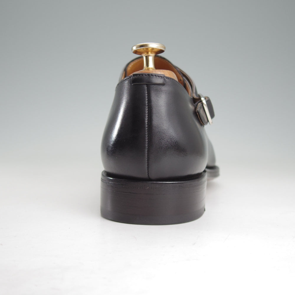 未使用★(スペイン製)MEERMIN/メルミン SIZE 8.5【グッドイヤーウェルテッド製法★サイドモンク】10043/カーフ/黒/メンズ★o487