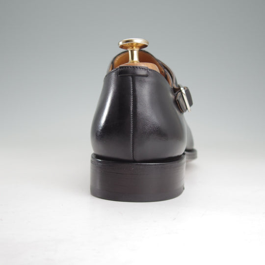 未使用★(スペイン製)MEERMIN/メルミン SIZE 8.5【グッドイヤーウェルテッド製法★サイドモンク】10043/カーフ/黒/メンズ★o487