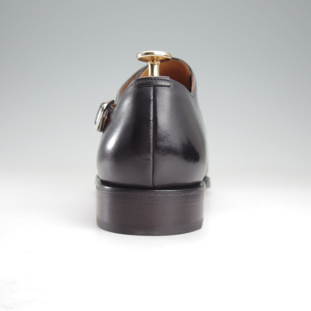 未使用★(スペイン製)MEERMIN/メルミン SIZE 8.5【グッドイヤーウェルテッド製法★サイドモンク】10043/カーフ/黒/メンズ★o487