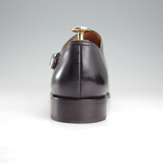 未使用★(スペイン製)MEERMIN/メルミン SIZE 8.5【グッドイヤーウェルテッド製法★サイドモンク】10043/カーフ/黒/メンズ★o487