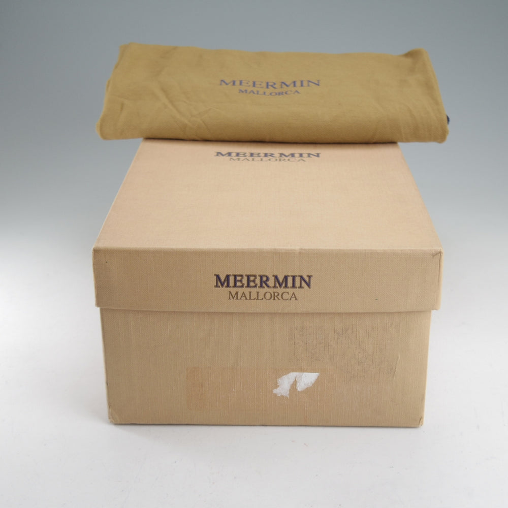 未使用★(スペイン製)MEERMIN/メルミン SIZE 8.5【グッドイヤーウェルテッド製法★サイドモンク】10043/カーフ/黒/メンズ★o487