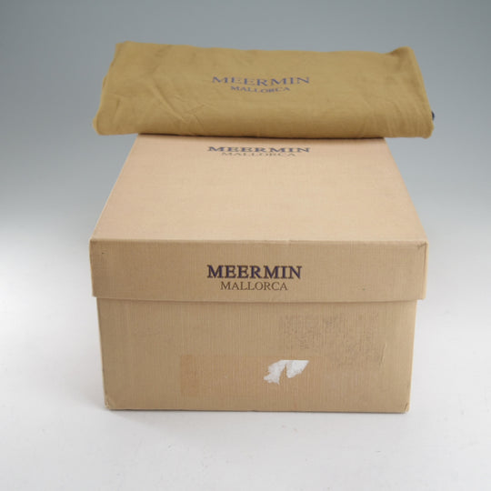 未使用★(スペイン製)MEERMIN/メルミン SIZE 8.5【グッドイヤーウェルテッド製法★サイドモンク】10043/カーフ/黒/メンズ★o487