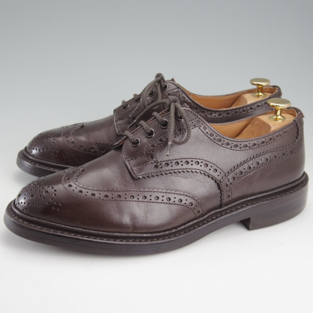 極上★トリッカーズ SIZE 7.5【定価￥132,000-★ダイナイトソール/BOURTON/キルト付き】バートン/カントリーシューズ/濃茶/Tricker's★n973