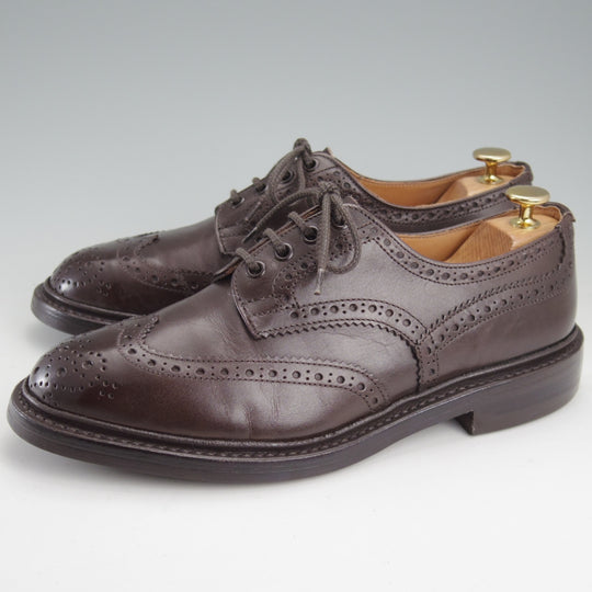 極上★トリッカーズ SIZE 7.5【定価￥132,000-★ダイナイトソール/BOURTON/キルト付き】バートン/カントリーシューズ/濃茶/Tricker's★n973