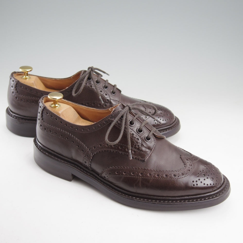 極上★トリッカーズ SIZE 7.5【定価￥132,000-★ダイナイトソール/BOURTON/キルト付き】バートン/カントリーシューズ/濃茶/Tricker's★n973