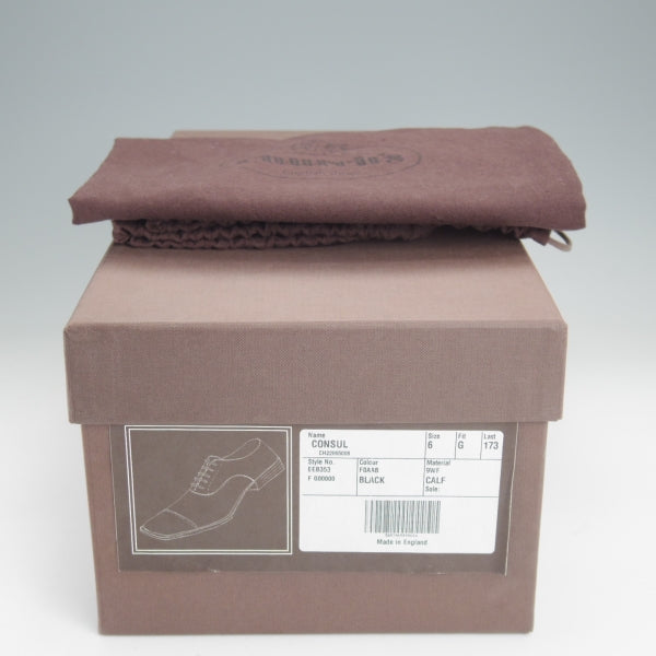 美品★チャーチ 60G/UK6【定価￥176,000-★コンサル/CONSUL】173ラスト/ストレートチップ/カーフ/黒/メンズ/Church's★m962