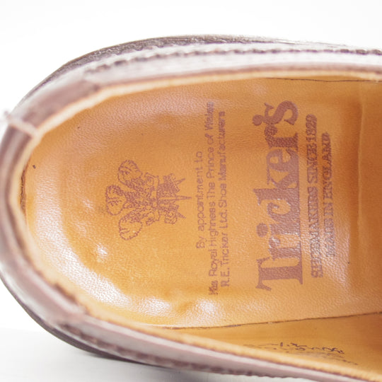 極上★トリッカーズ SIZE 7.5【定価￥132,000-★ダイナイトソール/BOURTON/キルト付き】バートン/カントリーシューズ/濃茶/Tricker's★n973