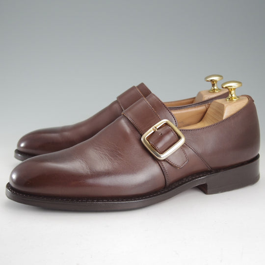 極上★チャーチ 55F/UK5.5【現行定価￥181,500-★Westbury/ウェストバリー】173ラスト/モンクストラップ/濃茶/メンズ/Church's★p048