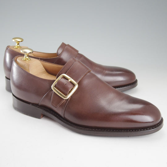 極上★チャーチ 55F/UK5.5【現行定価￥181,500-★Westbury/ウェストバリー】173ラスト/モンクストラップ/濃茶/メンズ/Church's★p048