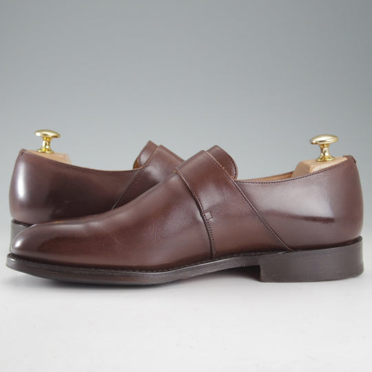 極上★チャーチ 55F/UK5.5【現行定価￥181,500-★Westbury/ウェストバリー】173ラスト/モンクストラップ/濃茶/メンズ/Church's★p048