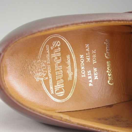 極上★チャーチ 55F/UK5.5【現行定価￥181,500-★Westbury/ウェストバリー】173ラスト/モンクストラップ/濃茶/メンズ/Church's★p048