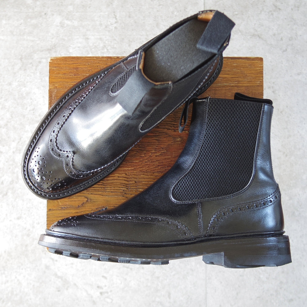 極上★トリッカーズ SIZE 6.5【定価￥143,000-★HENRY/リッジウェイソール/サイドゴアブーツ】M2754/カーフ/黒/メンズ/Tricker's★o500
